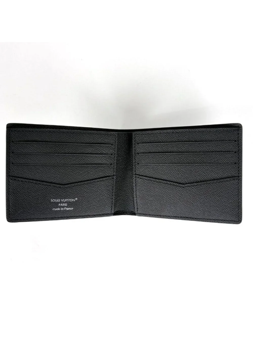 Louis Vuitton Portefeuille Slender Bifold Wallet Monogram Eclipse Gray Noir